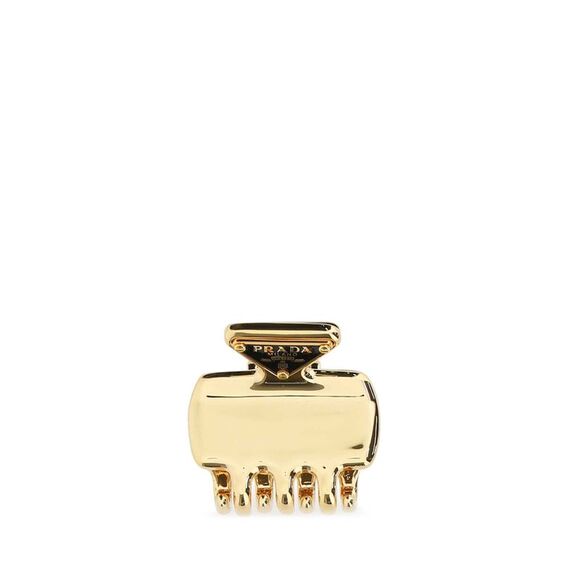 Prada Women Gold Metal Hair Clip